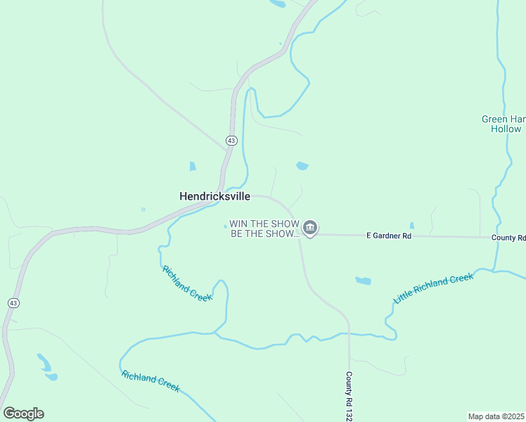 map of restaurants, bars, coffee shops, grocery stores, and more near 7759 North Greene County Line Road in Solsberry