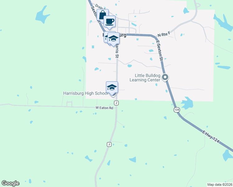 map of restaurants, bars, coffee shops, grocery stores, and more near 801 South Harris Street in Harrisburg