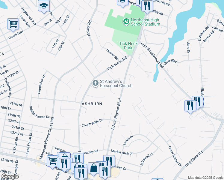 map of restaurants, bars, coffee shops, grocery stores, and more near 7813 Mallow Court in Pasadena