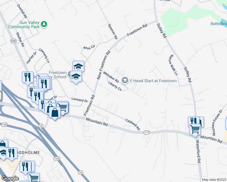 map of restaurants, bars, coffee shops, grocery stores, and more near 320 Sherman Bouyer Lane in Pasadena