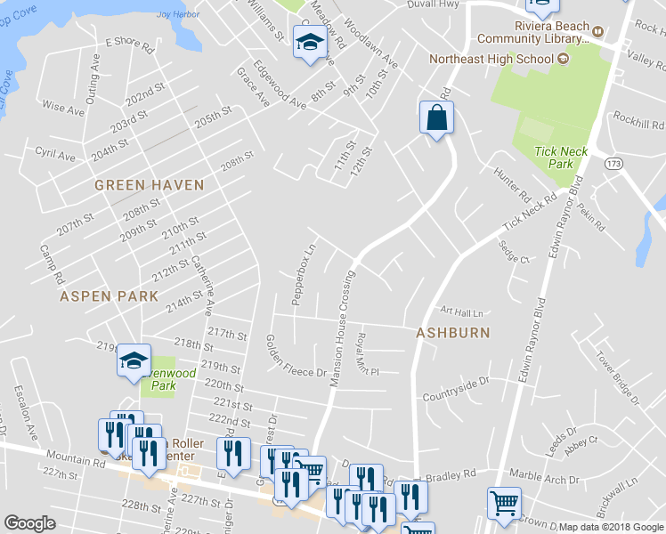 map of restaurants, bars, coffee shops, grocery stores, and more near 7867 Kings Arm Ct in Pasadena