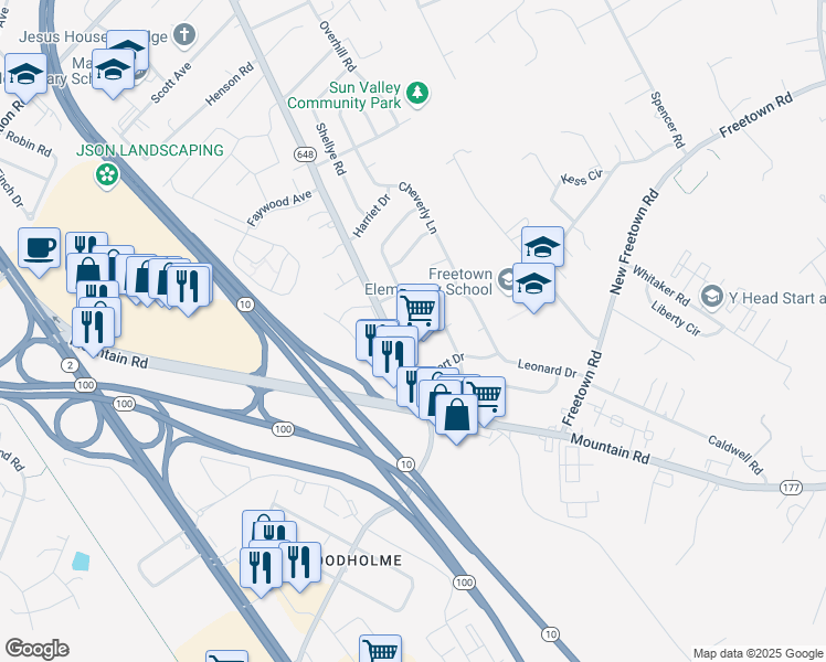 map of restaurants, bars, coffee shops, grocery stores, and more near 7931 Baltimore Annapolis Boulevard in Glen Burnie