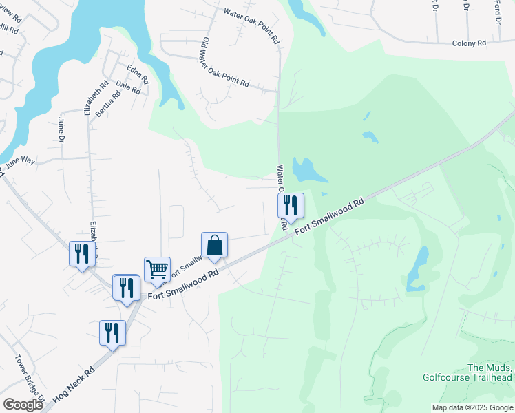 map of restaurants, bars, coffee shops, grocery stores, and more near 7902 Oak Point Court in Pasadena