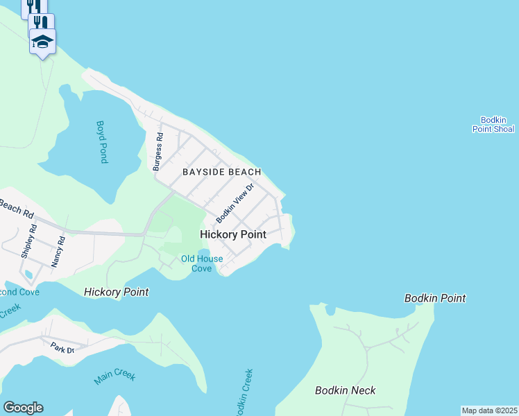 map of restaurants, bars, coffee shops, grocery stores, and more near 7811 Harbor Road in Pasadena