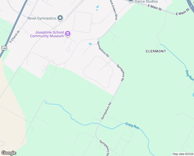 map of restaurants, bars, coffee shops, grocery stores, and more near 780 Mcguire Circle in Berryville