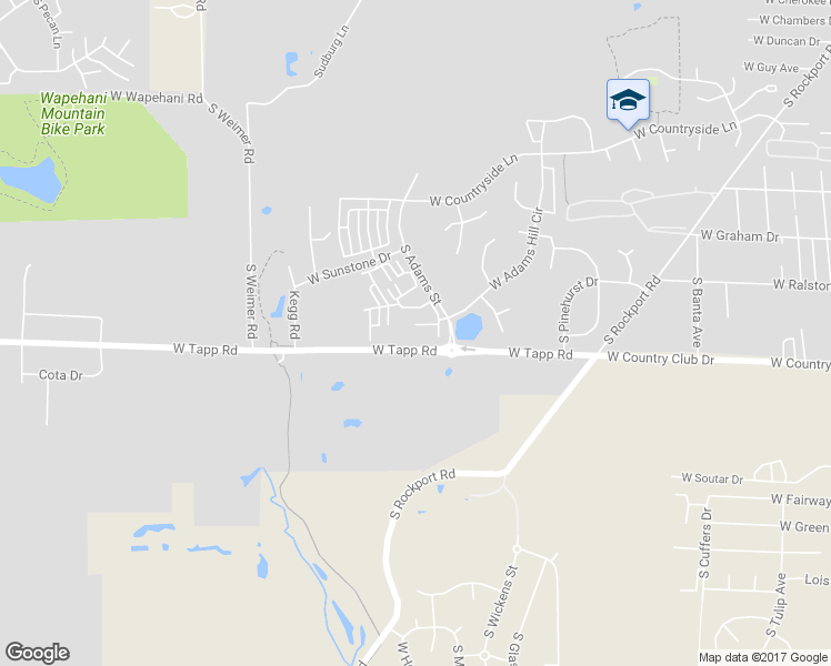 map of restaurants, bars, coffee shops, grocery stores, and more near 2700 South Adams Street in Bloomington