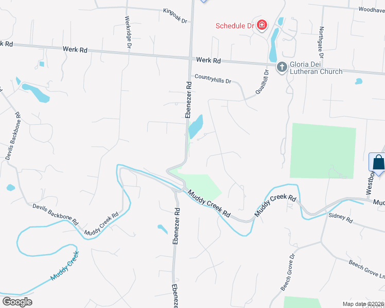map of restaurants, bars, coffee shops, grocery stores, and more near 2672 Ebenezer Road in Cincinnati