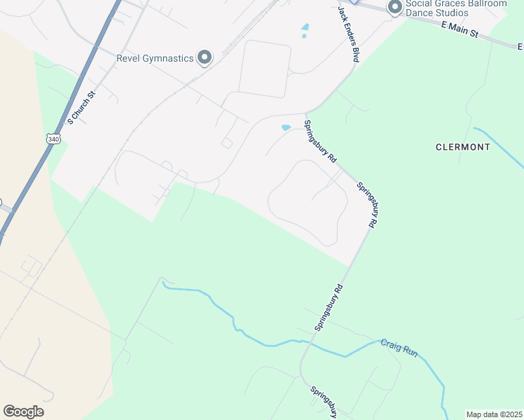 map of restaurants, bars, coffee shops, grocery stores, and more near 761 Mcguire Circle in Berryville