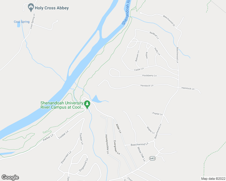 map of restaurants, bars, coffee shops, grocery stores, and more near 789 Hemlock Lane in Bluemont