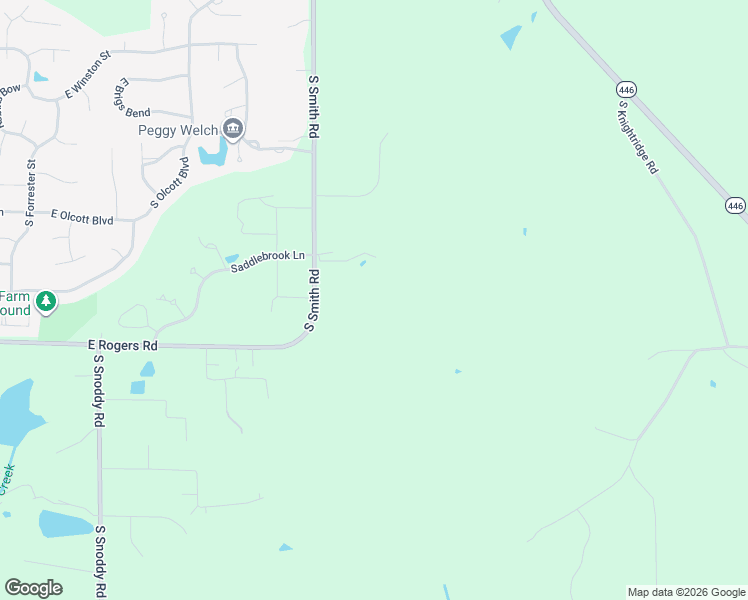 map of restaurants, bars, coffee shops, grocery stores, and more near 2551 South Smith Road in Bloomington