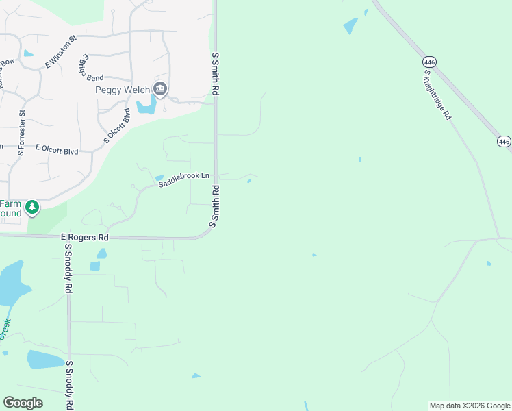 map of restaurants, bars, coffee shops, grocery stores, and more near 2551 South Smith Road in Bloomington
