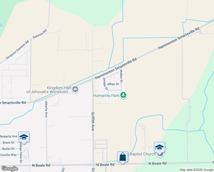 map of restaurants, bars, coffee shops, grocery stores, and more near 6309 Jordan Drive in Marysville