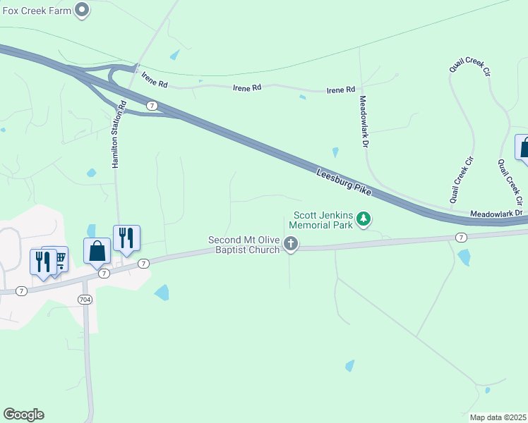 map of restaurants, bars, coffee shops, grocery stores, and more near 39267 Karlino Court in Hamilton