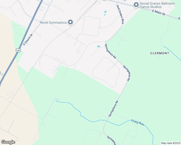 map of restaurants, bars, coffee shops, grocery stores, and more near 757 McGuire Circle in Berryville