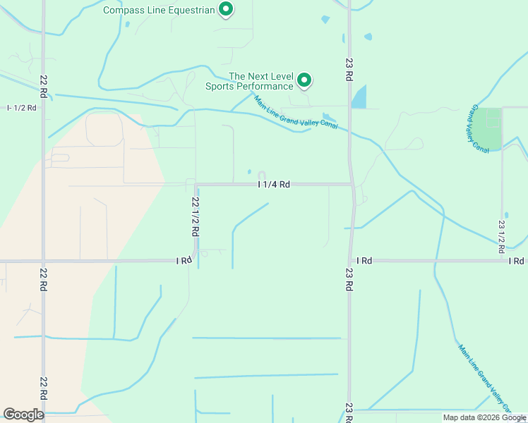 map of restaurants, bars, coffee shops, grocery stores, and more near 2274 I 1/4 Road in Grand Junction