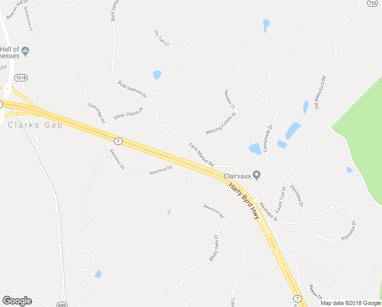 map of restaurants, bars, coffee shops, grocery stores, and more near 40611 Farm Market Road in Leesburg