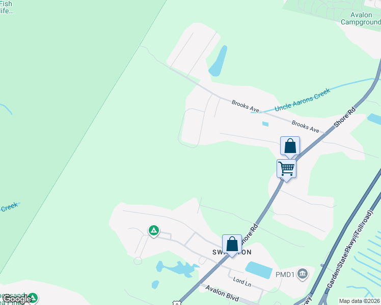 map of restaurants, bars, coffee shops, grocery stores, and more near 16 Holly Knoll Drive in Middle Township
