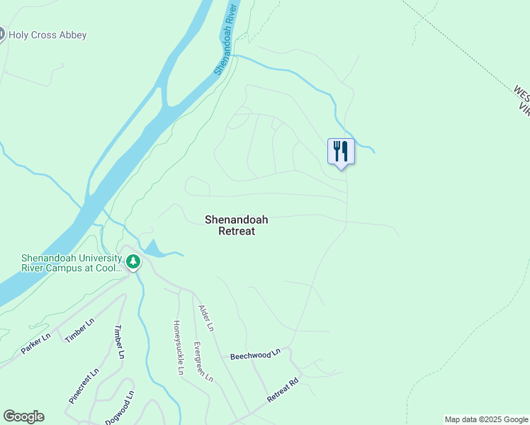 map of restaurants, bars, coffee shops, grocery stores, and more near 558 Hemlock Lane in Bluemont
