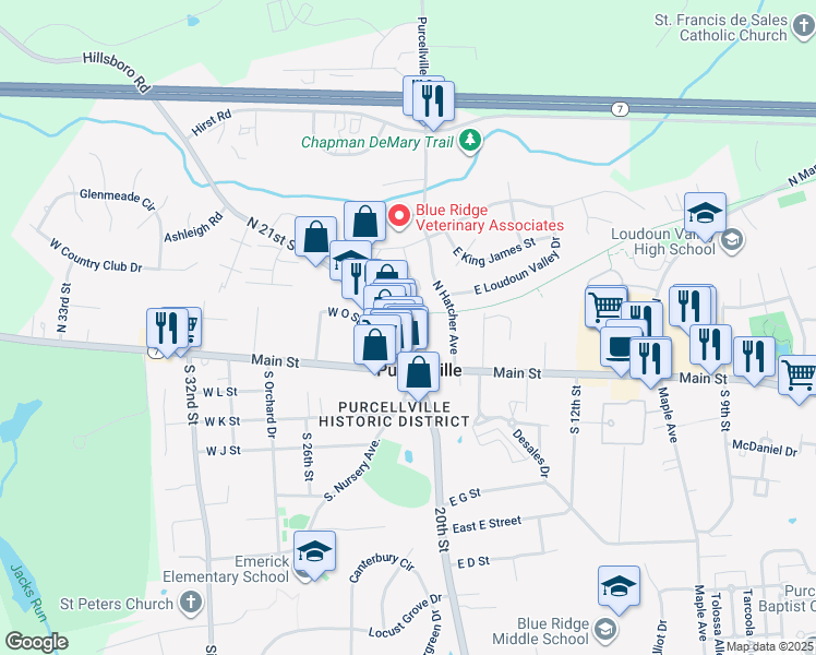 151 East O Street, Purcellville VA Walk Score