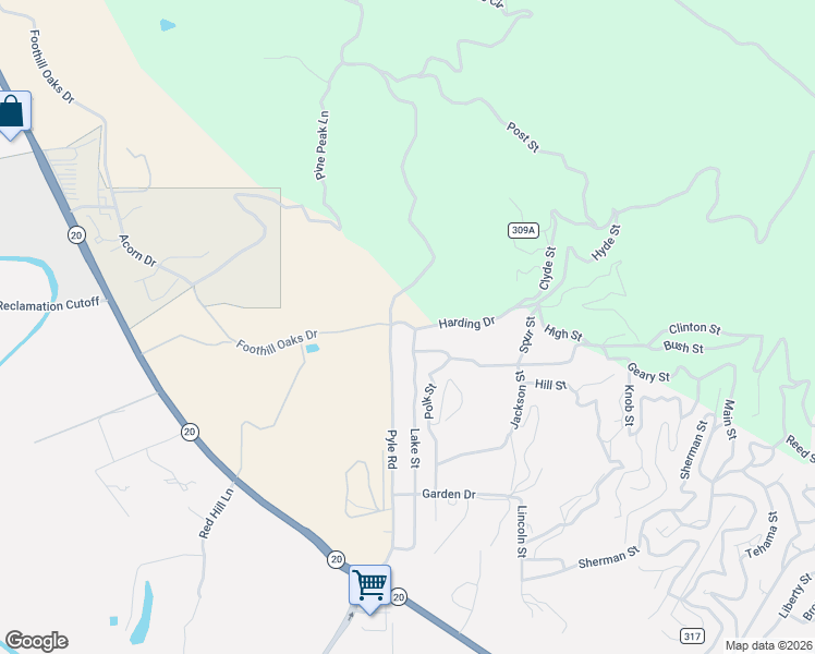 map of restaurants, bars, coffee shops, grocery stores, and more near 2257 Harding Drive in Nice
