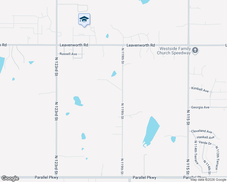 map of restaurants, bars, coffee shops, grocery stores, and more near 2810 North 119th Street in Kansas City