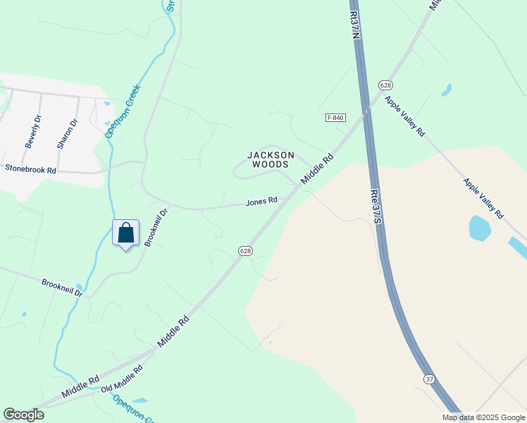 map of restaurants, bars, coffee shops, grocery stores, and more near 3536 Middle Road in Winchester