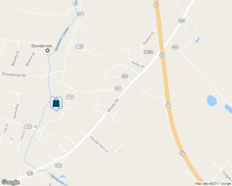 map of restaurants, bars, coffee shops, grocery stores, and more near 3536 Middle Road in Winchester