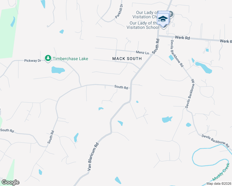map of restaurants, bars, coffee shops, grocery stores, and more near 2475 Van Blaricum Road in Cincinnati