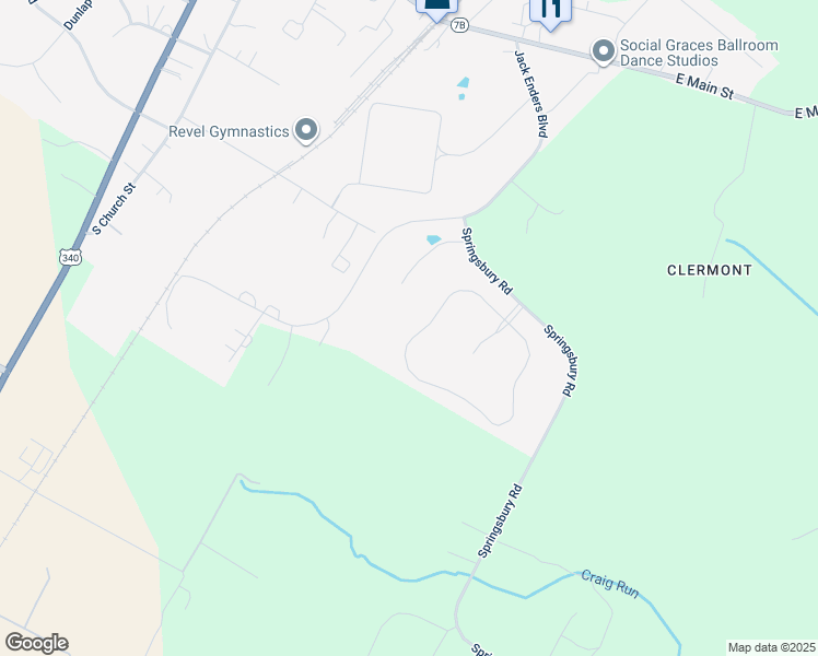 map of restaurants, bars, coffee shops, grocery stores, and more near 745 Mcguire Circle in Berryville
