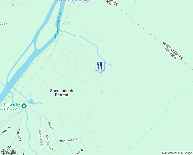 map of restaurants, bars, coffee shops, grocery stores, and more near in Bluemont