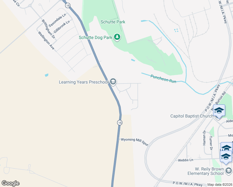 map of restaurants, bars, coffee shops, grocery stores, and more near 126 Creek Bend Road in Dover