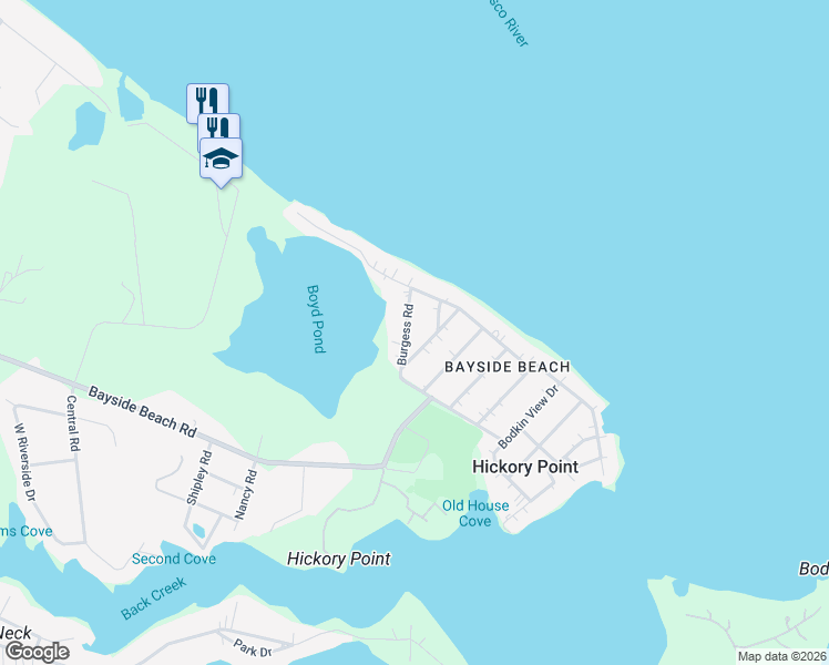 map of restaurants, bars, coffee shops, grocery stores, and more near 7815 Burgess Road in Pasadena