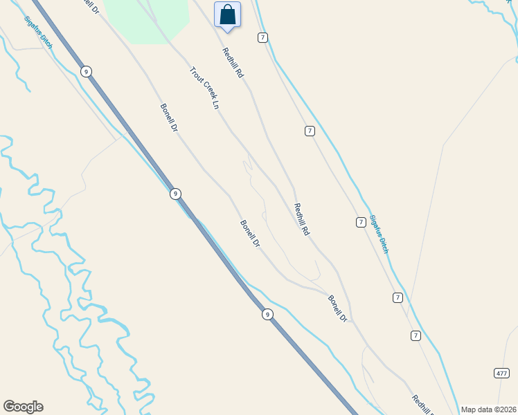 map of restaurants, bars, coffee shops, grocery stores, and more near 295 Ridge Road in Fairplay