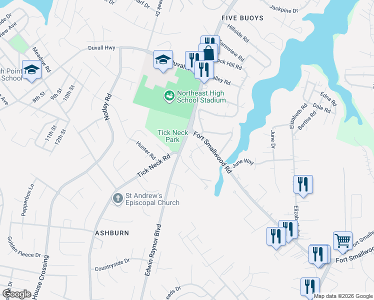 map of restaurants, bars, coffee shops, grocery stores, and more near 1202 Jewel Weed Path in Pasadena
