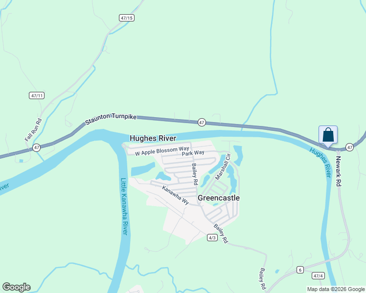 map of restaurants, bars, coffee shops, grocery stores, and more near 38 West Apple Blossom Way in Elizabeth