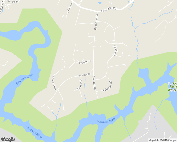 map of restaurants, bars, coffee shops, grocery stores, and more near 8490 Reservoir Road in Fulton
