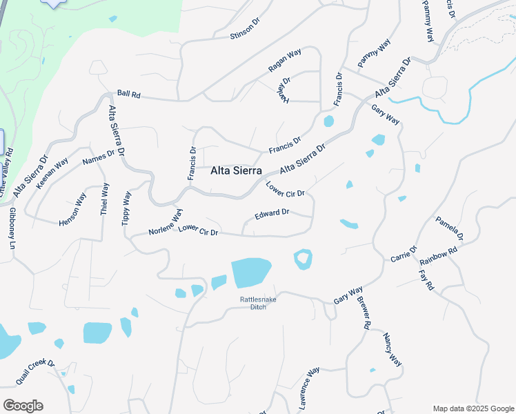 map of restaurants, bars, coffee shops, grocery stores, and more near 11226 Edward Drive in Grass Valley