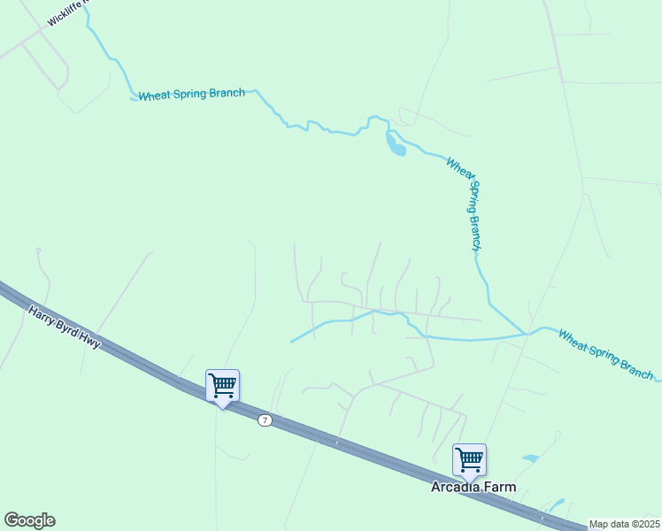 map of restaurants, bars, coffee shops, grocery stores, and more near 1189 Retreat Road in Bluemont