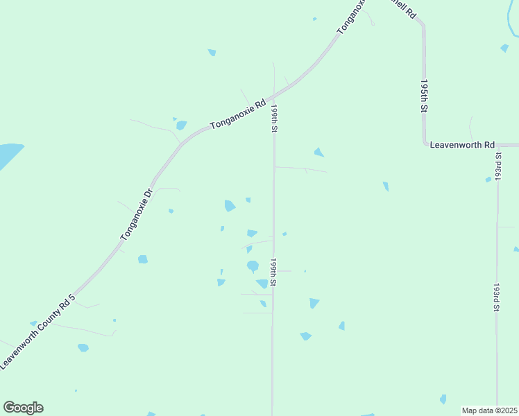 map of restaurants, bars, coffee shops, grocery stores, and more near 20271 199th Street in Tonganoxie