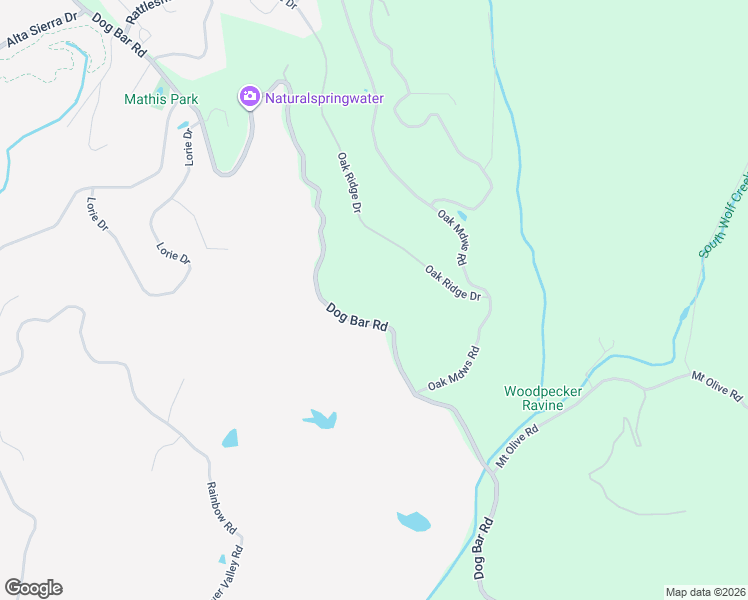 map of restaurants, bars, coffee shops, grocery stores, and more near 16297 Dog Bar Road in Grass Valley