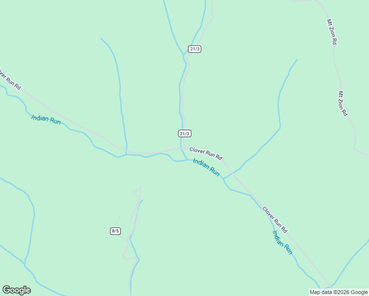 map of restaurants, bars, coffee shops, grocery stores, and more near 6853 Clover Run Road in Parsons