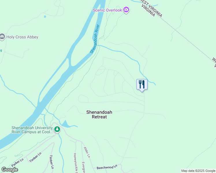 map of restaurants, bars, coffee shops, grocery stores, and more near 84 Balsam Lane in Bluemont