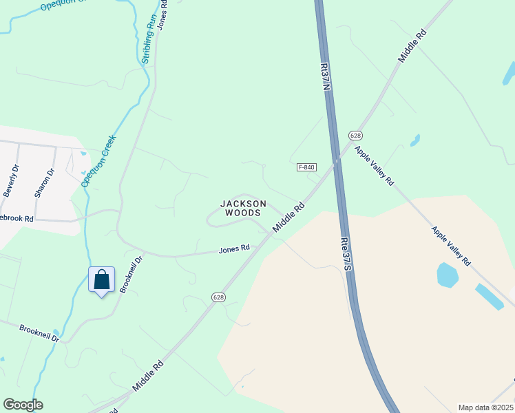 map of restaurants, bars, coffee shops, grocery stores, and more near 111 Stuart Drive in Winchester