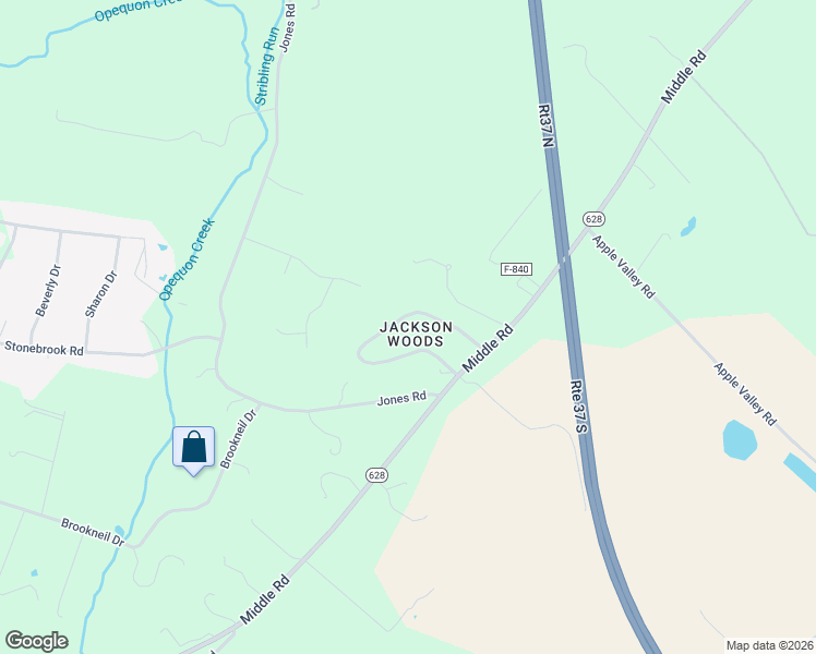 map of restaurants, bars, coffee shops, grocery stores, and more near 123 Stuart Drive in Winchester