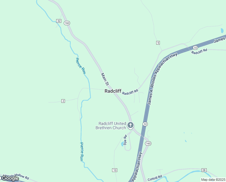 map of restaurants, bars, coffee shops, grocery stores, and more near in Radcliff