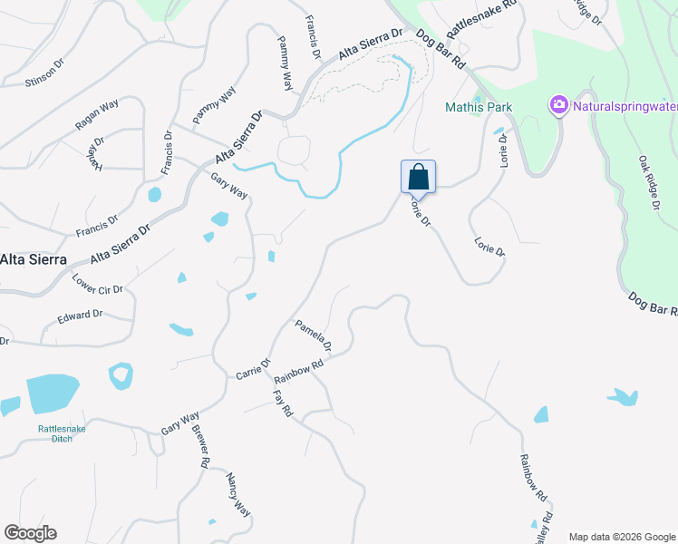 map of restaurants, bars, coffee shops, grocery stores, and more near 11442 Avern Way in Grass Valley