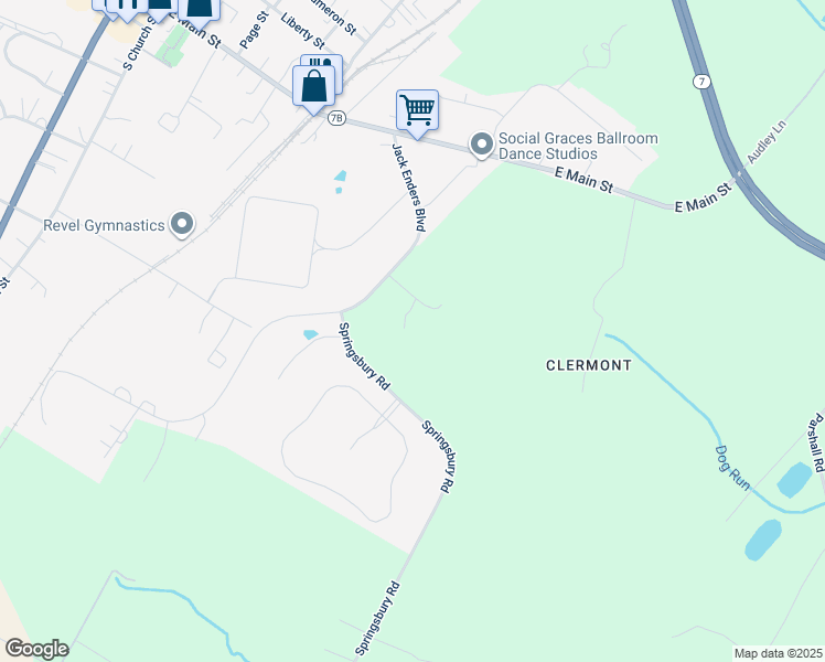 map of restaurants, bars, coffee shops, grocery stores, and more near 76 Williamstead Lane in Berryville