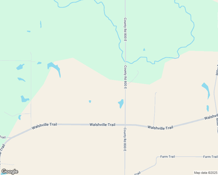 map of restaurants, bars, coffee shops, grocery stores, and more near 9313 County Road 800 East in Hillsboro