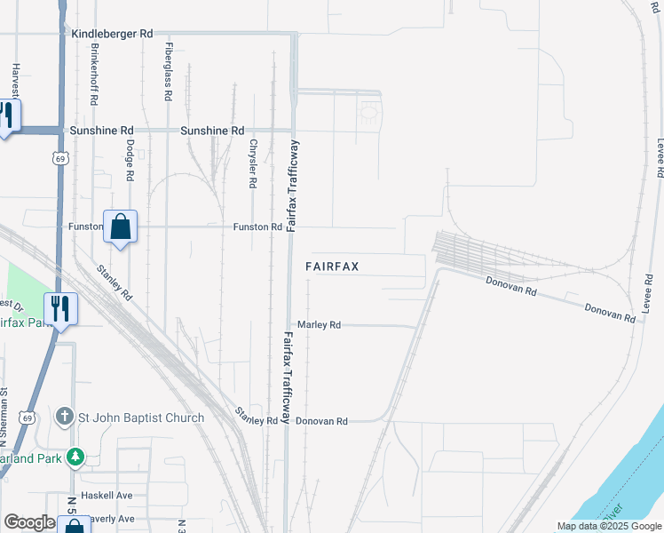 map of restaurants, bars, coffee shops, grocery stores, and more near in Kansas City