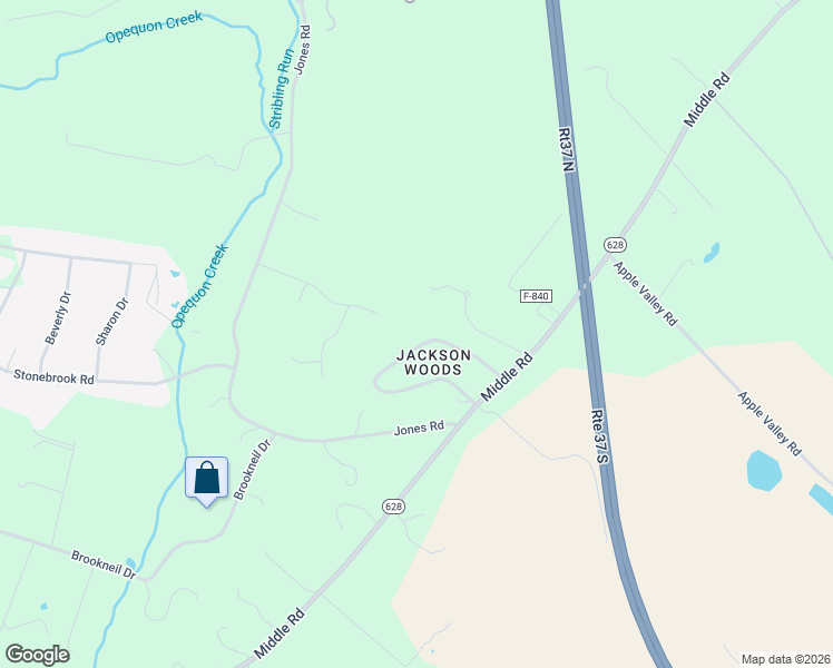 map of restaurants, bars, coffee shops, grocery stores, and more near 123 Stuart Drive in Winchester
